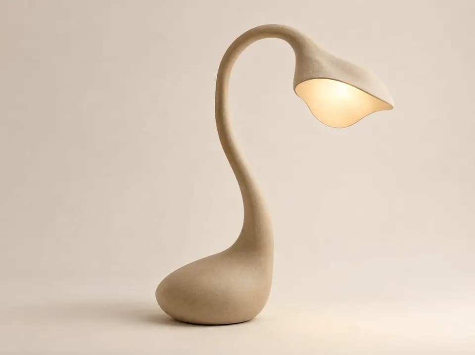 Organic concept of the desk lamp